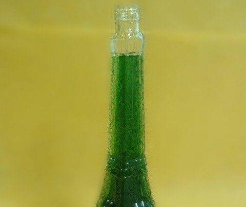 glass irregular bottle