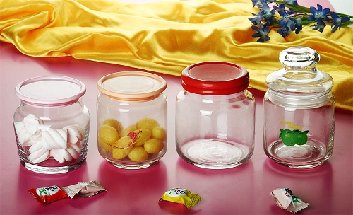 glass storage jar